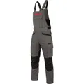 WÜRTH MODYF Arbeitslatzhose Nature - professionelle Arbeitshose für Herren - Latzhose mit Knieschutztaschen - in der Größe 26 in Grau