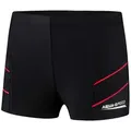 Aqua Speed Badehose Chlorresistente Schwimmshorts 140 cm Elastisch & langlebig (Chlor- & salzwasserresistente Badehose – ideal für intensives Schwimmen) Formbeständiges Gewebe für langanhaltende Passform & Tragekomfort rot|schwarz 140 cm