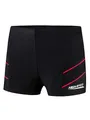 Aqua Speed Enge Triathlon Schwimmhose Kinder + gratis eBook | Wettkampf Badehose | UV Schwimmbekleidung für Junge | 16. Schwarz Rot Gr. 140 | Andy