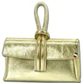 Florence Clutch Echtleder Tasche gold metallic Umhängetasche OTF834Z