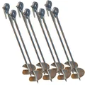 8er Set Bodenanker Erdanker 58 cm für Spielturm Erdnägel Befestigungsanker Zelt