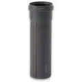 HT Safe Abflussrohr mit Steckmuffe und Gummidichtung (Ausführung: DN 40 L=750 mm)