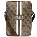 Guess Universell bis 10" Tablet Tasche 4G Stripes Tablet Bag Braun