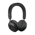 Jabra Evolve2 75 Wireless PC Headset mit 8-Mikrofon-Technologie - Dual-Foam-Stereo-Kopfhörer mit moderner aktiver Geräuschunterdrückung, USB-C Bluetooth-Adapter und UC-Kompatibilität - Schwarz