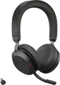 Jabra Evolve2 75 On Ear Headset kabelgebunden Schwarz Batterieladeanzeige, Mikrofon-Stummschaltung Telefon