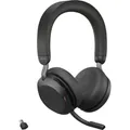 Jabra Evolve2 75 On Ear Headset kabelgebunden Schwarz Batterieladeanzeige,