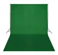 vidaXL Fotohintergrund Fotohintergrund-System 500 x 300 cm Grün