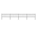 vidaXL Gartenzaun Gartenzaun, Stahl, Stabil, Rechteckig, Modern, (1-St)