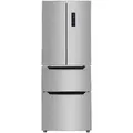 Wolkenstein French-Door, Edelstahl, Metall, 1 Schublade(n),2 Schublade(n) Schubladen, 64x186x69 cm, LED-Innenbeleuchtung, elektronische Temperaturregelung, No-Frost, Griffmulde, höhenverstellbare Füße, Küchengeräte, Küchenelektrogeräte, Kühl- & Gefrierschränke, Kühlschränke, Standkühlschränke