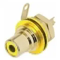Neutrik Rean - Cinch-Einbaubuchse (Rca) - Vergoldete Kontakte - Gelb (Cinch Kabel) (NYS367-4)