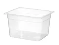 HENDI Gastronormbehälter, Temperaturbeständig von -40° bis 80°C, Skalierung, Geruchs- und geschmackneutral, 12,5L, Polypropylen, GN 1/2, 325x265x(H)200mm, Transparent