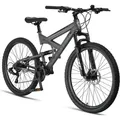 Licorne Bike Strong 2D Premium Mountainbike Shimano,Zoll:27.5;Farbe:Anthrazit - Grau