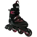 Best Sporting Schlittschuhe Robuste Inliner für Jugendliche mit Bremse I Mit 4 Rollen, Rollschuhe größenverstellbar rot|schwarz 33-37