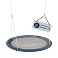 HUDORA Nestschaukel Lounge - Höhenverstellbare Hängeschaukel mit 110cm Durchmesser für bis zu 150kg - Schaukel mit geschlossener Sitzfläche - Familienschaukel für drinnen & draußen, Midnight