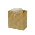 Knitterbox Maxi braun - edle Dekovase mit Knitteroptik Design-Vase Geschenkbox