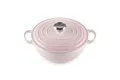 Le Creuset Signature La Marmite aus Gusseisen mit Deckel, Ø 24 cm, Shell Pink, 21114247770430