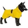 PAIKKA Hunderegenmantel Hunde Regenmantel leicht & reflektierend "Visibility Raincoat Lite g gelb Rückenlänge: 25 cm Halsumfang: 40 cm / Bauchumfang: 52 cm
