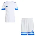 adidas Herren Set Trikot + Hose Squadra 25 White/Team Royal Blue XL