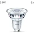 Philips 6x LED-Lampe GU10 Reflektor PAR16 3,5 W = 35 W 255 lm 2700 K Warmweiß 36° 6er Set Multipack