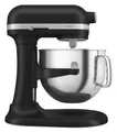 KitchenAid 5KSM70SHXEBM matt schwarz Küchenmaschine 6,6L ARTISAN, (Schüsselheber)
