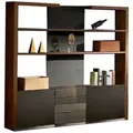 JVmoebel Aktenschrank Büro Akten Regal Schrank Holz Regale Schränke Office Büro Universal Made in Europa braun|schwarz