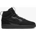 Nike Court Borough Mid 2 Boot Bg Hoher Sneaker Schwarz, Kinder, Größe: 40, Material: Leder/Textil - Nike Court Borough Mid 2 Boot Bg Hoher Sneaker Schwarz, Kinder, Größe: 40, Material: Leder/Textil - man - Schwarz