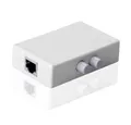 euroharry 2 Ports Netzwerk Switch Selector Hub Mini RJ45 Port Netzwerkgerät Netzwerk-Switch