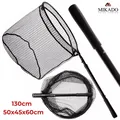 Mikado Kescher gummiert klappbar 2-teilig 1,30m 60x50x45cm Raubfisch