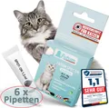F UTUM 6x1,2ml Spot on für Katzen 4 -7 Kg Repellent-Mittel gegen Flöhe Zecken