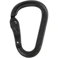 Austrialpin HMS Rondo Alu Slide-Autolock hardcoated Karabiner (Größe One Size, schwarz)