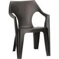 Stapelstuhl Curver Dante Low Kunststoff graphit - Grau