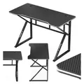 Huzaro Hero 1.6 | Computertisch Gamingtisch Schreibtisch | 120 x 60 cm | Zwei Kabeldurchführung Stahlkonstruktion | Gaming Homeoffice | Schwarz - Schwarz