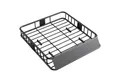 HOMCOM Dachträger mit Windschutz, bis 90,7kg belastbar (Dachgepäckträger, 1-St., Universal Dachkor), für SUV Trucks, 110,5 x 99,5 x 18,5cm, Schwarz