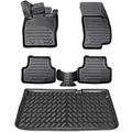 ELMASLINE 3D Gummimatten & Kofferraumwanne Set für Peugeot Rifter ab 2018 L1 (Kurzer Radstand) | Zubehör Fußmatten Kofferraum