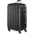 Monzana Koffer Baseline schwarz, Hartschale, 4 Rollen, 62 Liter, 40 x 60 x 25cm