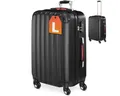monzana Hartschalen-Trolley Baseline, 4 Rollen, Baseline Handgepäck ABS Hartschale Reisekoffer Trolley Schwarz L