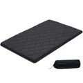 VEVOR japanische Futon-Matratze (2032 x 1372 x 89 mm), Faltbare Tatami (Full Size), Bodenmatratze mit Aufbewahrungstasche & Befestigungsmaterial, 9-lagige Schlafmatte für Meditation Yoga, Schwarz
