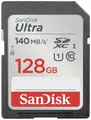 SanDisk SDXC Ultra 128GB (Class 10/UHS-I/140MB/s) SDHC-Karte 128 GB UHS-Class 1 Wasserdicht, stoßsicher
