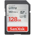 Sandisk SDXC Ultra 128 GB Speicherkarte schwarz 140 MB/s Lesen UHS-I Class 10