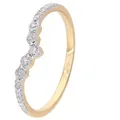Glizz Goldring Damen Diamant-Gold 333/8K goldfarben 52/16,6