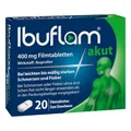 Ibuflam® 400 mg Ibuprofen Schmerztabletten | 20 Stück | Schnelle Wirkung bei Schmerzen, Fieber & Erkältung