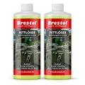 FETTLÖSER Konzentrat 2x 1000 ml - Reinigungskonzentrat löst Öl & Ruß Nikotinentferner Allzweckreiniger - Poolreiniger Rußlöser Rußentferner Fettentferner Entfetter