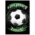 JUNAPACK Einladungskarten Fußball zum Kindergeburtstag Jungen Einladungen Karten Fussball, Einladungskarten zum Geburtstag mit Fußball Motiv