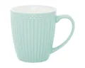 Greengate Becher Alice Becher mit Henkel cool mint 0,4 l, Porzellan