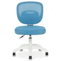 Kinderdrehstuhl MAYLA mit Rollen, blauKinderzimmer Schreibtischstuhl ergonomisch mit Rollen - Kinderzimmer Schreibtischstuhl, ergonomisch & höhenverstellbar, Mesh-Rücken Kinderstuhl mit Gaslift, Home