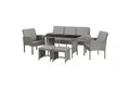 SVITA Gartenlounge-Set DENVER, (Gartenmöbel-Set), Essgruppe, Rattan, Inkl. Kissen