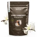 Nutri + Protein Iced Coffee Vanille - Vheypresso Eiweiß Kaffee mit Koffein 800 g Pulver ohne Laktose, Whey + Gluten - Proteinkaffee