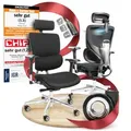 CLOUVOU MasterSeat Bürostuhl Ergonomisch Schreibtischstuhl Knopf-Automatik, 4D-Armlehne, 3D-Kopfstütze, Orthopädische Rückenlehne [Nr.1 in Ergo...