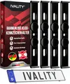 IVALITY® Kennzeichenhalter Rahmenlos - Nummernschildhalterung für 2X deutsche Kennzeichen, Universal Nummernschildhalter, Kfz Kennzeichen-Halterung, 100% legal und Made in Germany…