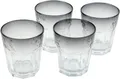 Bo-Camp Trinkglas, 200ml, 4er Set, rauchgrau